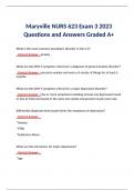 Maryville NURS 623 Exam 3 2024 Questions and Answers Graded A+