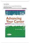 Test Bank For Advancing Your Career Concepts In Professional Nursing 5th Edition by Rose Kearney Nunnery