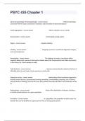 PSYC 435 Chapter 1 Real Exam Questions & Well Elaborated Answers (graded A+)
