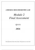 CHEM212 BIOCHEMISTRY LAB MODULE 2 BUFFER PREPERATION COMPREHENSIVE FINAL