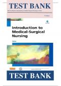 Full Test Bank for Introduction to Medical-Surgical Nursing 6th Edition by Adrianne Dill Linton ISBN: 9781455776412  Chapter 1-57 | All Chapters