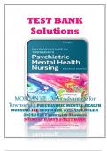 TEST BANK SOLUTIONS-MORGAN KARYN PSYCHIATRIC MENTAL HEALTH NURSING 11TH EDITION/NEWEST WITH NGN NCLEX EXAM  