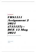 COS1511 Assignment 2 2024 (735127) - DUE 13 May 2024