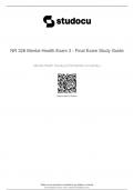 NR 326 Mental Health Exam 3 - Final Exam Study Guide 2024