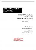 Solutions for Intercultural Business Communication, 6th Edition Chaney (All Chapters included)