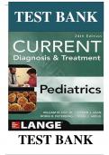 Test Bank for CURRENT Diagnosis and Treatment Pediatrics, 24th Edition by William Hay ISBN: 9781259862908|| Complete Guide A+