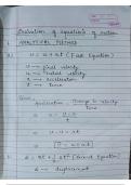 Equations Of Motion(Derivations)