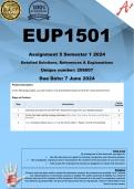 EUP1501 Assignment 5 (COMPLETE ANSWERS) Semester 1 2024 - DUE 6 June 2024