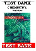 TEST BANK For Chemistry 10th Edition by Steven S. Zumdah, Susan A. Zumdahl & Donald J. DeCoste ISBN 9781305957404 Chapter 1 - 22 | Complete Guide A+