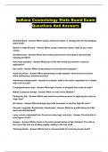 Indiana Cosmetology State Board Exam Questions And Answers 