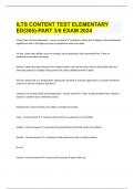  ILTS CONTENT TEST ELEMENTARY ED(305)-PART 3/6 EXAM 2024