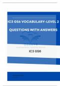 IC3 GS6 Vocabulary - Level 2 Comprehensive Questions and Answers 