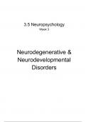 Neurodegenerative & Developmental Disorders Complete Summary - 3.6 Neuropsychology