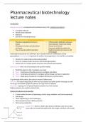 Lecture notes pharmaceutical biotechnology (BPE34806) 
