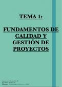 TEMA 1 - FUNDAMENTOS DE CALIDAD Y GESTIÓN DE PROYECTOS