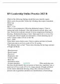 RN Leadership Online Practice 2023B