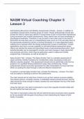 NASM Virtual Coaching Chapter 5 Lesson 3 Exam with correct Answers