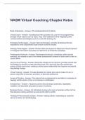 NASM Virtual Coaching Chapter Notes Exam with 100% correct Answers