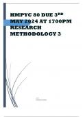 HMPYC80 RESEARCH METHODOLOGY DUE 3RD MAY 2024 1700