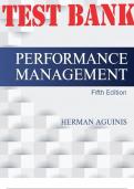 Performance Management 5th Edition by Herman Aguinis TEST BANK