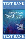 Test Bank For Primary Care Psychiatry 2nd Edition by Dr. Robert M. McCarron ISBN: 9781496349217 ||Chapters 1-26||Complete Guide A+