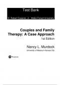 Test Bank For Couple and Family Therapy A Case Approach, 1st Edition by Nancy L Murdock
