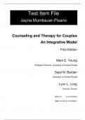 Test Bank For Counseling and Therapy for Couples An Integrative Model, 1st Edition by Mark E. Young, Sejal M. Barden, Lynn L. Long