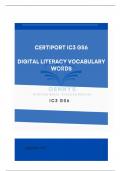 Certiport IC3 GS6 - Digital Literacy Vocabulary Words: GMatrix Vocab Words