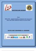 WGU C784 - Applied Healthcare Statistics Pre-Assessment