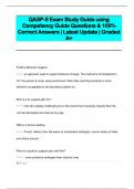 QASP-S Exam Study Guide using  Competency Guide Questions & 100%  Correct Answers | Latest Update | Graded  A+ 