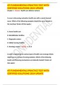 ATI FUNDAMENTALS PRACTICE TEST WITH CERTIFIED SOLUTIONS 2024 UPDATE