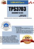 TPS3703 Assignment 1B (COMPLETE ANSWERS) 2024 (548158) - DUE 31 May 2024
