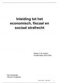 Fiscaal, economisch en sociaal strafrecht - LUIK FISCAAL STRAFRECHT