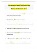 Ornamental and Turf Pesticide Applicators Exam 2024