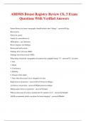 ARDMS Breast Registry Review Ch. 5 Exam Questions With Verified Answers
