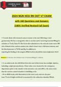 2024 HESI RN EXIT V7 EXAM WITH NGN QUESTIONS AND ANSWERS, 100% VERIFIED NEWEST VERSION.
