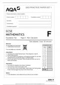  AQA GCSE MATHEMATICS Foundation Tier Paper 1 Non-Calculator JUNE 2023