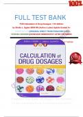               FULL TEST BANK FOR Calculation of Drug Dosages: 11th Edition by Sheila J. Ogden MSN RN (Author) Latest Update Graded A+   