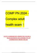 ATI PN COMPREHENSIVE PREDICTOR  2024 REAL   EXAM QUESTIONS AND ANSWERS / PN ATI   COMPREENSIVE PREDICTOR 2024 