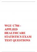 WGU C784 EXAM 2024 UPDATE NEWEST 2024 EXAM REVISED 2024 QUESTIONS AND CORRECT ANSWERS ALREADY GRADED A+