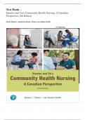 Test Bank - Stamler and Yiu's Community Health Nursing: A Canadian Perspective, 6th Edition (Dosani,2024) Latest Edition 