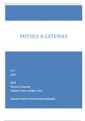 OCR 2023 GCSE Physics A Gateway J249/03: Paper 3 (Higher Tier) Question Paper & Mark Scheme (Merged) PHYSICS A GATEWAY