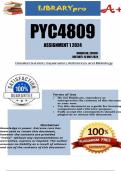 PYC4809 Assignment 1 (COMPLETE ANSWERS) 2024 (295091) - DUE 15 May 2024
