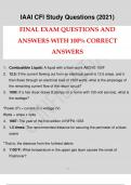 IAAI CFI Study Questions (2021) QUESTIONS AND ANSWERS UPDATED AND VERIFIED.p