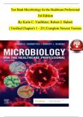 Test Bank Microbiology for the Healthcare Professional
