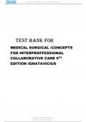 Test Bank Medical-Surgical Nursing Concepts for Interprofessional Collaborative Care 9th Edition.