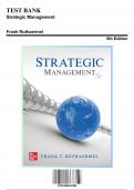 Test Bank for Strategic Management, 5th Edition by Rothaermel, 9781260261288, Covering Chapters 1-12 | Includes Rationales