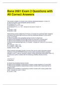 Bana 2081 Exam 2 Questions with All Correct Answers (1)