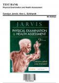 Test Bank: Physical Examination and Health Assessment 9th Edition by Carolyn Jarvis - Ch. 1-32, 9780323809849, with Rationales