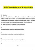 WGU D084 General Study Guide Questions and Answers 2024 / 2025 | 100% Verified Answers